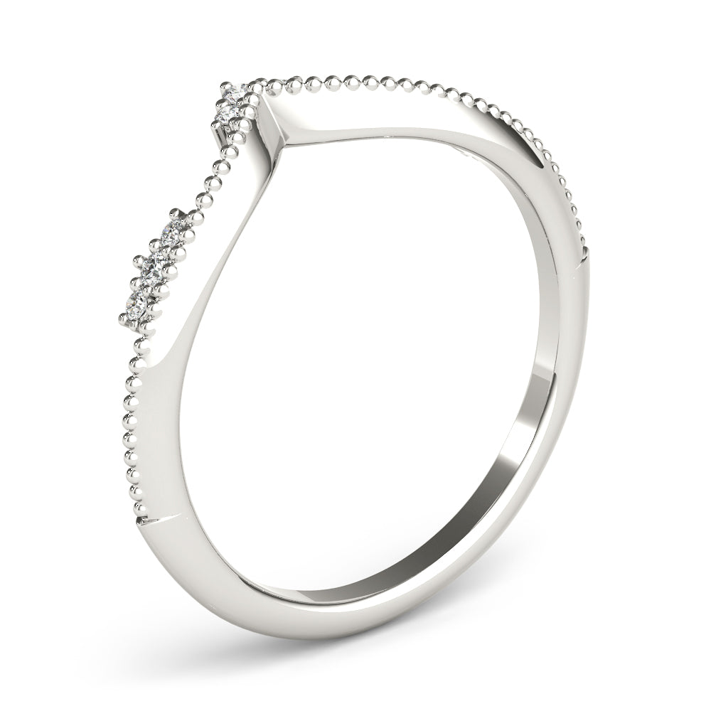 Delicate Vintage-Inspired Chevron Band - Image 4