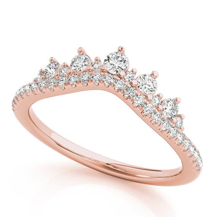 Regal Crown-Inspired Diamond Band