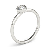 Bezel-Set Diamond Solitaire Ring - Image 6