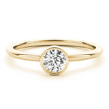 Bezel-Set Diamond Solitaire Ring - Image 7