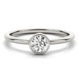 Bezel-Set Diamond Solitaire Ring - Image 9