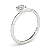 Emerald-Cut Diamond Setting Engagement Ring - Image 4