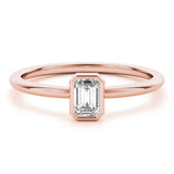 Emerald-Cut Diamond Setting Engagement Ring - Image 9