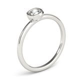 Cushion Solitaire Stackable Ring - Image 5