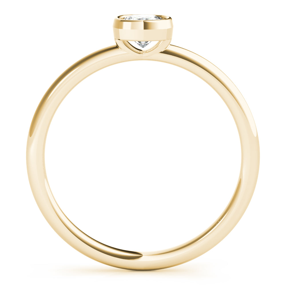 Cushion Solitaire Stackable Ring - Image 10