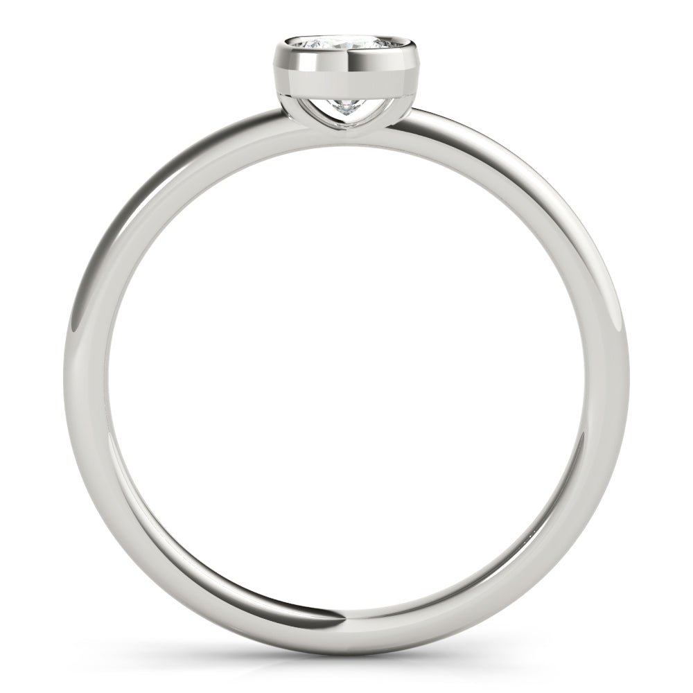 Cushion Solitaire Stackable Ring