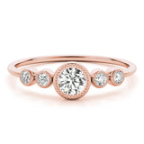 Bezel-Set Diamond with Accents Ring - Image 5
