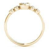 Bezel-Set Diamond with Accents Ring - Image 8