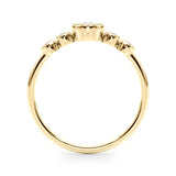 Bezel-Set Diamond with Accents Ring - Image 11