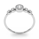 Bezel-Set Diamond with Accents Ring - Image 13