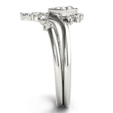 Pear-Shaped Diamond Halo Ring Set - Image 5