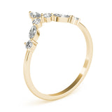 Elegant Chevron Wedding Band - Image 3
