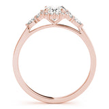 Halo Diamond Ring with Pear Accents - Image 12