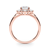 Floral Halo Diamond Ring 1 ct - Image 12