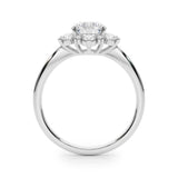 Floral Halo Diamond Ring 1 ct - Image 10
