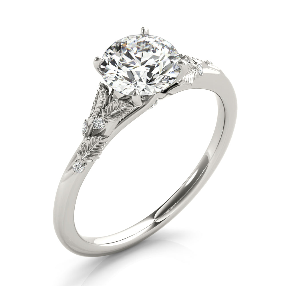 Nature-Inspired Leaf Accent Ring 1 ct - Image 4