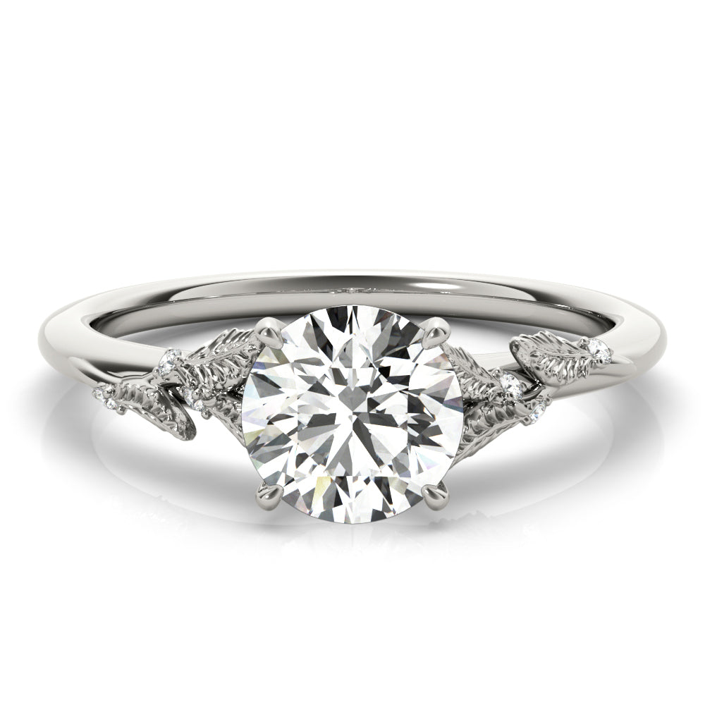 Nature-Inspired Leaf Accent Ring 1 ct - Image 7