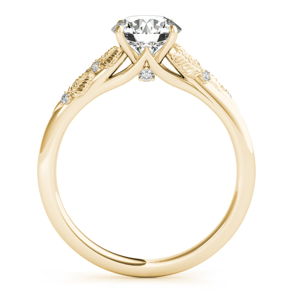 Nature-Inspired Leaf Accent Ring 1 ct - Image 11