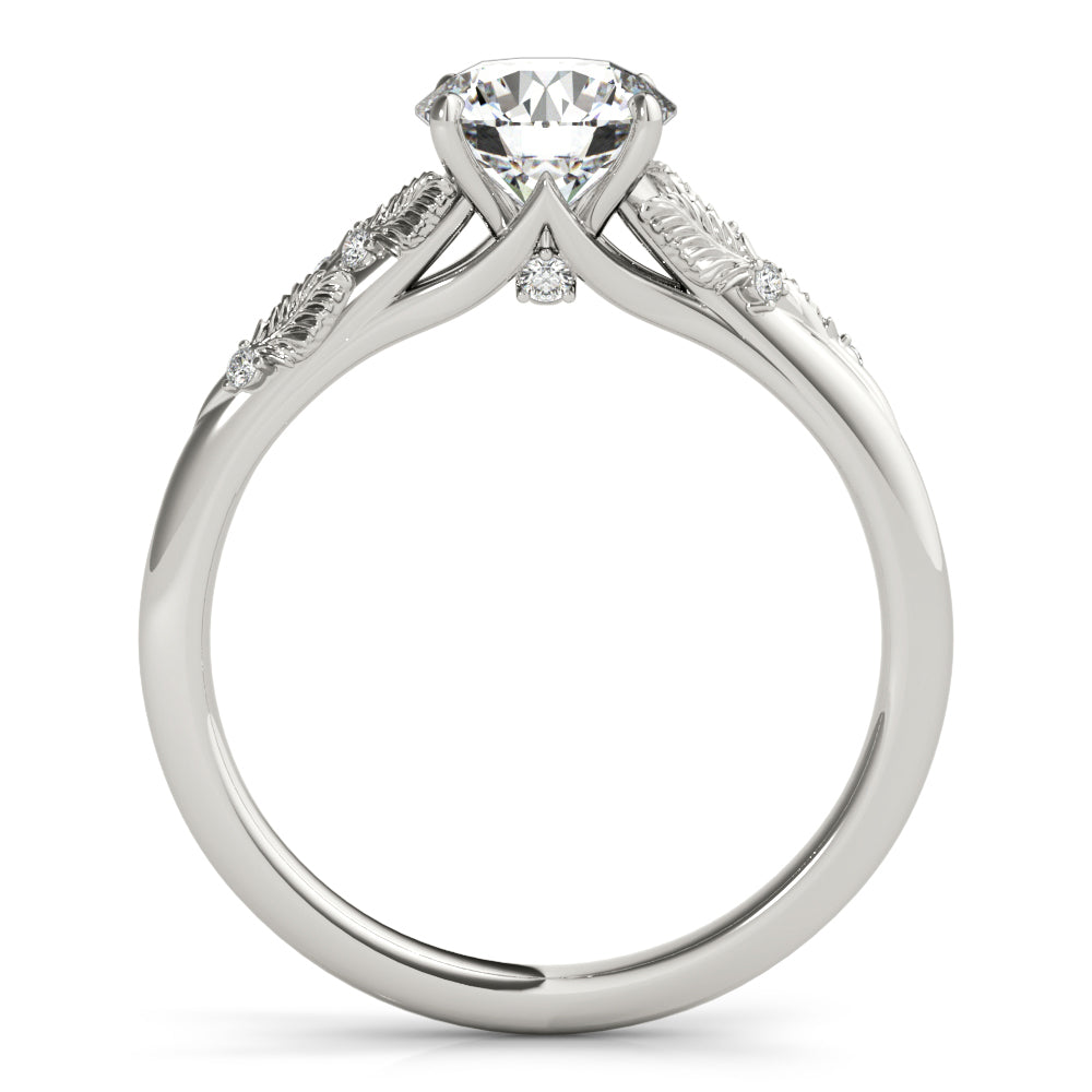 Nature-Inspired Leaf Accent Ring 1 ct - Image 10
