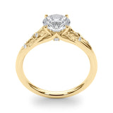 Nature-Inspired Leaf Accent Ring 1 ct - Image 14