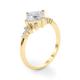 Diamond Vine Engagement Ring - Image 5
