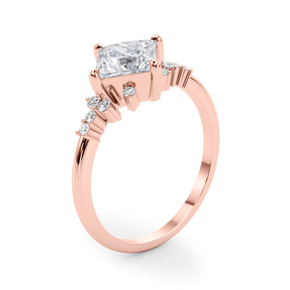 Diamond Vine Engagement Ring - Image 6