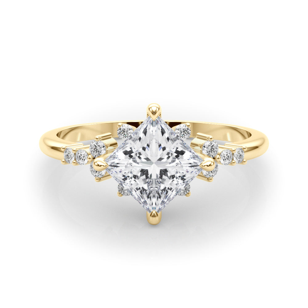 Diamond Vine Engagement Ring - Image 8