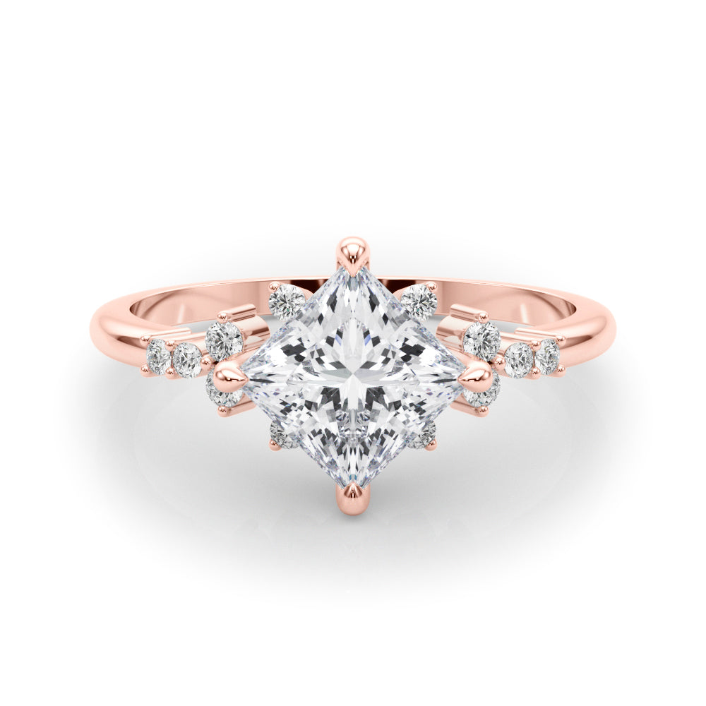 Diamond Vine Engagement Ring - Image 9