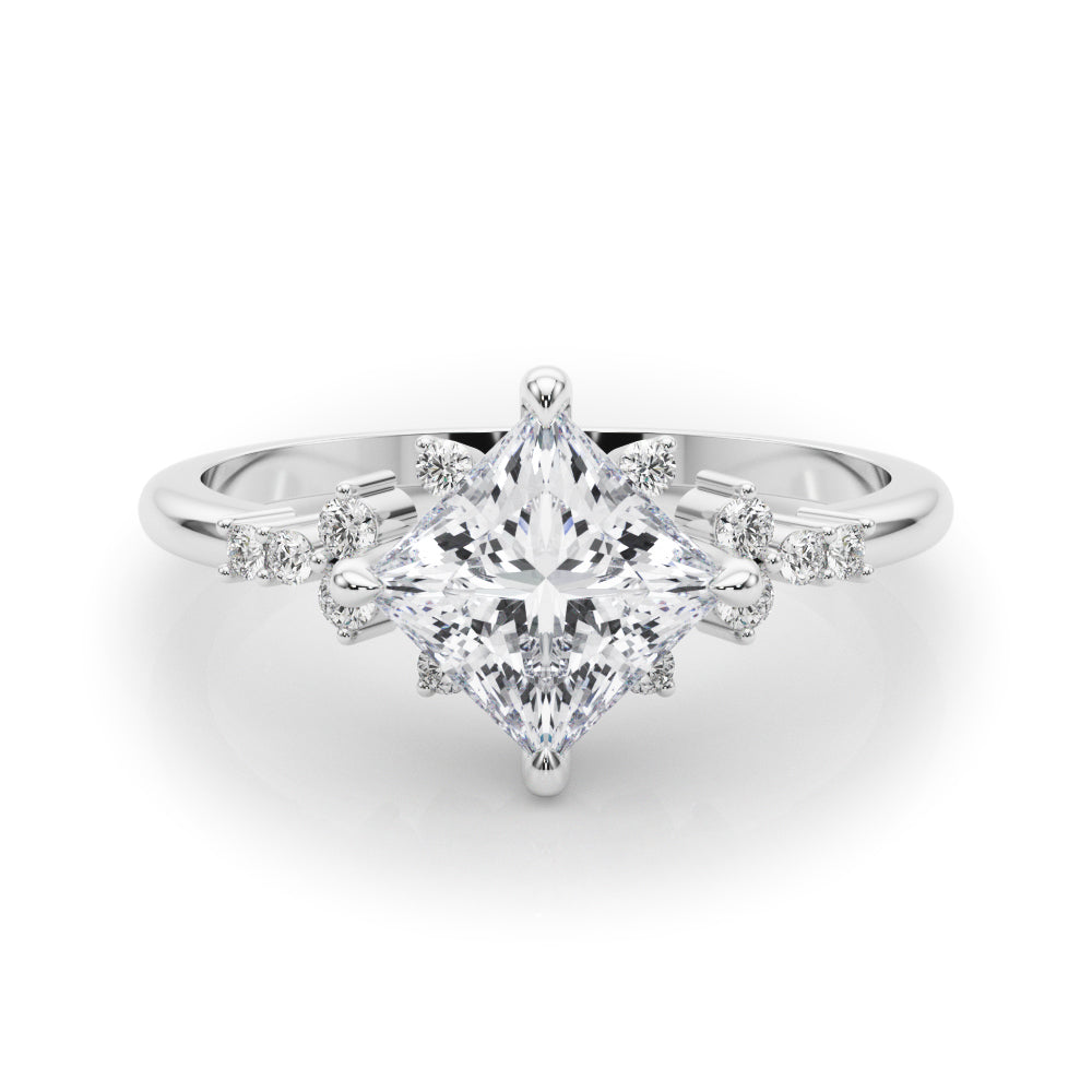 Diamond Vine Engagement Ring - Image 7