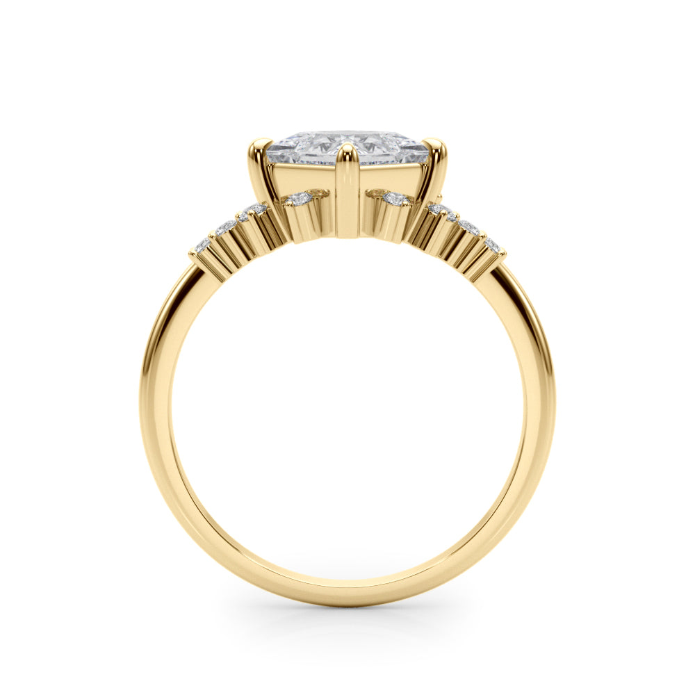 Diamond Vine Engagement Ring - Image 11