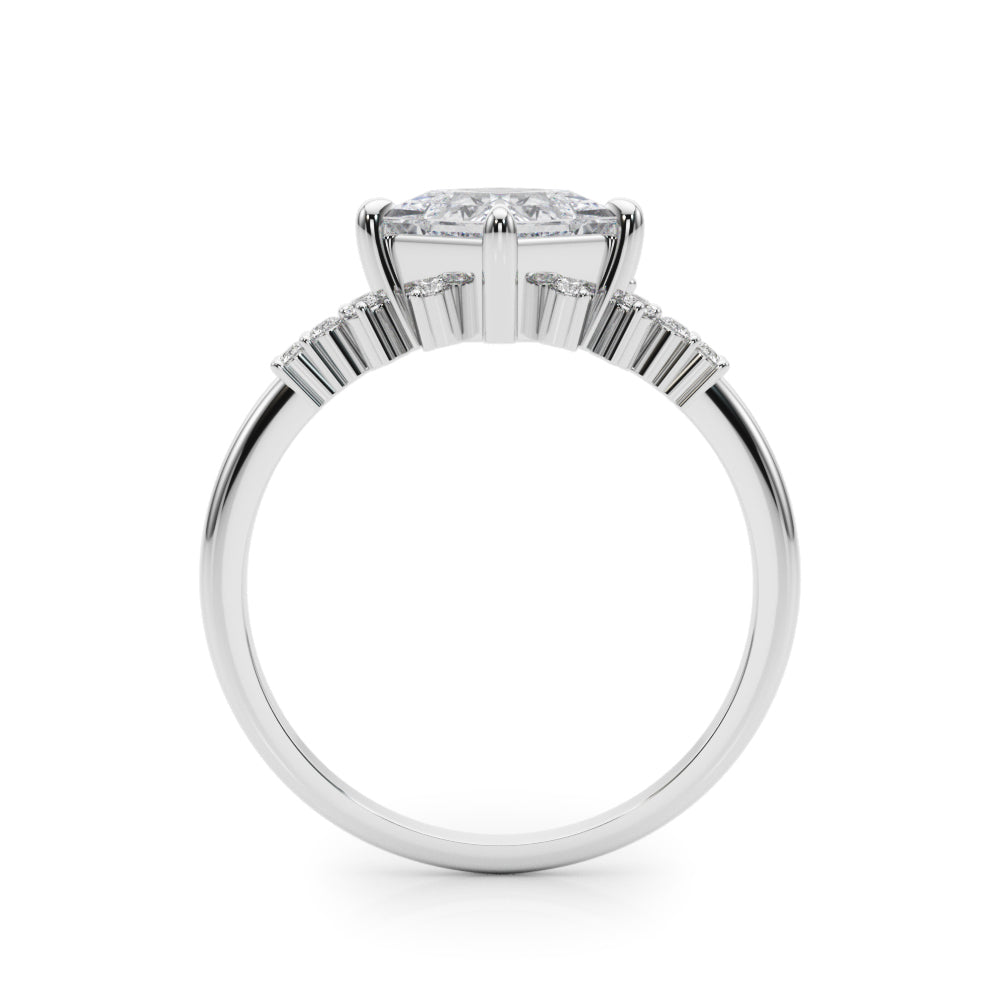 Diamond Vine Engagement Ring - Image 10