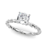 Engagement Ring with Twisted Shank - Image 51