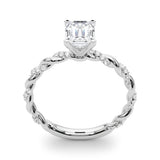 Engagement Ring with Twisted Shank - Image 43