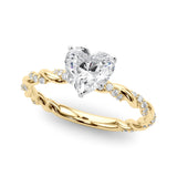 Engagement Ring with Twisted Shank - Image 25