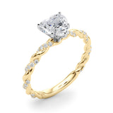 Engagement Ring with Twisted Shank - Image 57