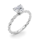 Engagement Ring with Twisted Shank - Image 27