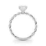 Engagement Ring with Twisted Shank - Image 29
