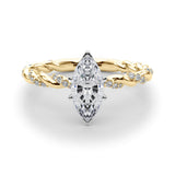 Engagement Ring with Twisted Shank - Image 10