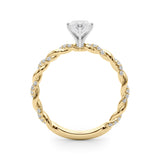 Engagement Ring with Twisted Shank - Image 18