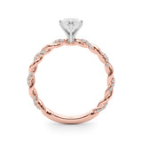 Engagement Ring with Twisted Shank - Image 44