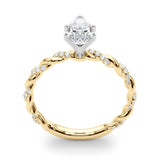 Engagement Ring with Twisted Shank - Image 4