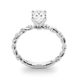 Engagement Ring with Twisted Shank - Image 19