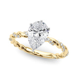 Engagement Ring with Twisted Shank - Image 41