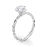 Engagement Ring with Twisted Shank - Image 11