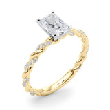 Engagement Ring with Twisted Shank - Image 58