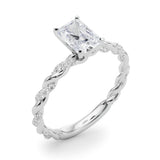 Engagement Ring with Twisted Shank - Image 6