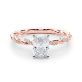 Engagement Ring with Twisted Shank - Image 21