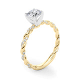 Engagement Ring with Twisted Shank - Image 35