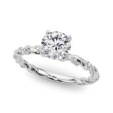 Engagement Ring with Twisted Shank - Image 59
