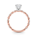 Engagement Ring with Twisted Shank - Image 60